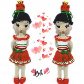 Nar Tanesi Bebek Amigurumi Organik Oyuncak - 2
