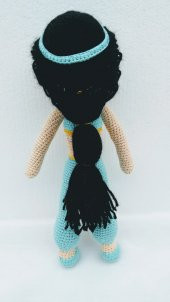 Prenses Jasmine Bebek Amigurumi Organik Oyuncak - 3