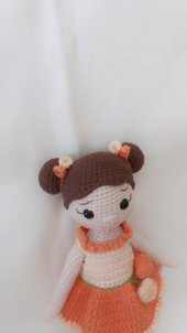Şeftali Bebek Amigurumi Organik Oyuncak - 4