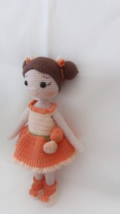Şeftali Bebek Amigurumi Organik Oyuncak - 3