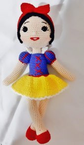 Pamuk Prenses Bebek Amigurumi Organik Oyuncak - 1