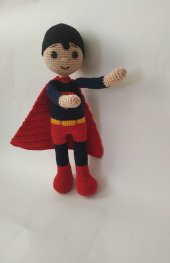 Süpermen Bebek Amigurumi Organik Oyuncak - 2