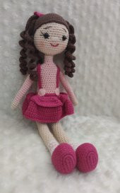 Ahududu Bebek Amigurumi Organik Oyuncak - 1