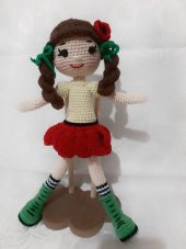 Gelincik Bebek Amigurumi Organik Oyuncak - 2