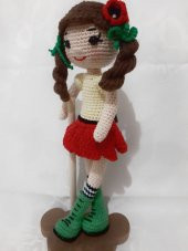 Gelincik Bebek Amigurumi Organik Oyuncak - 3