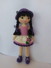 Menekşe Bebek Amigurumi Organik Oyuncak - 1