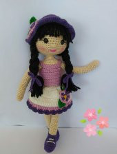 Menekşe Bebek Amigurumi Organik Oyuncak - 2