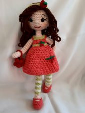 Sevimli Çilek Bebek Amigurumi Organik Oyuncak - 3