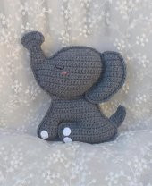 Maskot Bebek Fil Amigurumi Organik Oyuncak - 1