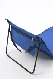 Exent Mavi Katlanır Portatif Şezlong-Çantalı - 3