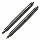 Scrikss Knight 88 Tükenmez Kalem ve Mekanik Kurşun Kalem İkili Set Mat Siyah - 1