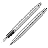 Scrikss Knight 88 Dolma Kalem ve Tükenmez Kalem İkili Set Krom - 1