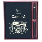 Scrikss Graph-x Versatil Kalem 2mm Mat Siyah + Camera A6 Çizgili Defter Set - 1