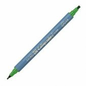 Zig Kaligrafi Kalemi Çift Uçlu 2 mm + 3.5 mm Yeşil - 1