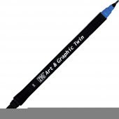 Zig Art & Graphic Twin Marker Çizim Kalemi 3 Blue - 1