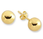 Altın Top Çocuk Küpe - 1