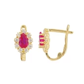 Altın Çocuk Küpe 14 Ayar Damla - 1