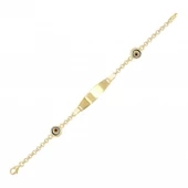 Altın Çocuk Bileklik Nazar Boncuklu - 1