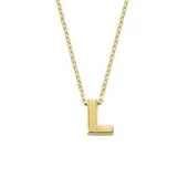 Altın L Harfli Taşsız Kolye thumbnail 1