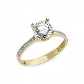 Altın Tektaş Yüzük Özel Tasarım - 1