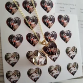 Altın Resimli Kolye Doç Zincirli Kalp thumbnail 7