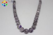 Ametist Taşı YARIM Dizi 12mm (18cm uzunluğundadır) thumbnail 2