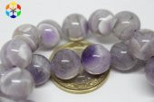 Ametist Taşı YARIM Dizi 12mm (18cm uzunluğundadır) thumbnail 3