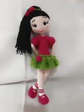 Vişne Bebek Amigurumi Organik Oyuncak - 1