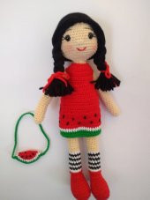 Karpuz Bebek Amigurumi Organik Oyuncak - 2