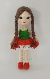 Kiraz Bebek Amigurumi Organik Oyuncak - 1
