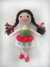 Kiraz Bebek Amigurumi Organik Oyuncak - 2