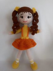 Portakal Çiçeği Bebek Amigurumi Organik Oyuncak - 3