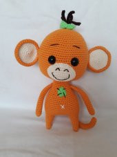 Maymun Kiki Amigurumi Organik Oyuncak - 1