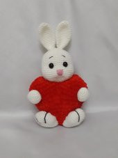 Kalpli Tavşan Amigurumi Organik Oyuncak - 1