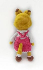 Şirin Tilki Amigurumi Organik Oyuncak - 3