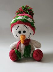 Ponçik Kardan Adam Amigurumi Organik Oyuncak - 1