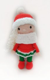 Yılbaşı Bebeği Amigurumi Organik Oyuncak - 1