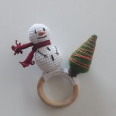 Yılbaşı Temalı Çıngırak Amigurumi Organik Oyuncak - 1