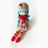 Böğürtlenli Kış Bebeği Amigurumi Organik Oyuncak - 1