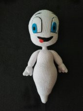 Sevimli Hayalet Casper Amigurumi Organik Oyuncak - 1