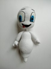 Sevimli Hayalet Casper Amigurumi Organik Oyuncak - 2