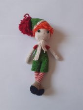 Portakal Yılbaşı Bebeği Amigurumi Organik Oyuncak - 1