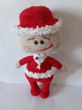 Yılbaşı Bonny Bebek Amigurumi Organik Oyuncak - 2