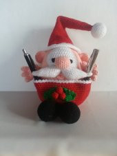 Çok Amaçlı Noel Baba Amigurumi Organik Oyuncak - 2