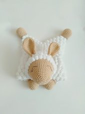 Beyaz Rüya Uyku Arkadaşı Amigurumi Organik Oyuncak - 1