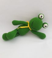 Pörtlek Kurbağa Amigurumi Organik Oyuncak - 2