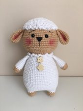 Tombik Kuzu Amigurumi Organik Oyuncak - 1