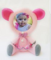 Ayıcıklı Çerçeve Amigurumi Organik Oyuncak - 1
