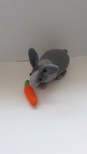 Kır Tavşanı Amigurumi Organik Oyuncak - 1