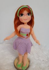 Vasilisa Bebek Amigurumi Organik Oyuncak - 1